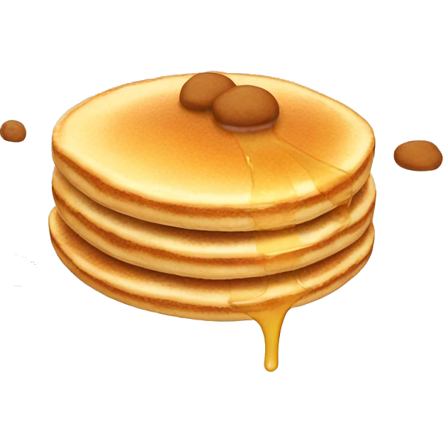 A flying pancake emoji