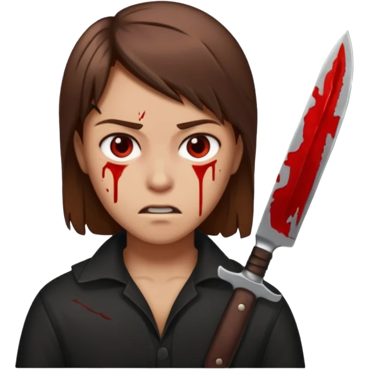 Blood knife killer emoji