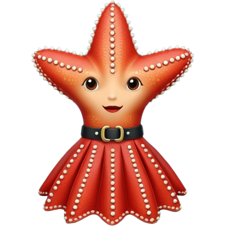 Starfish in leather fetish dress emoji