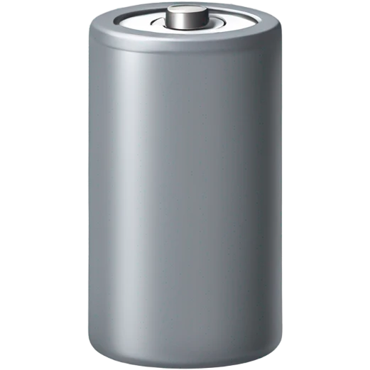 Single gray battery  emoji