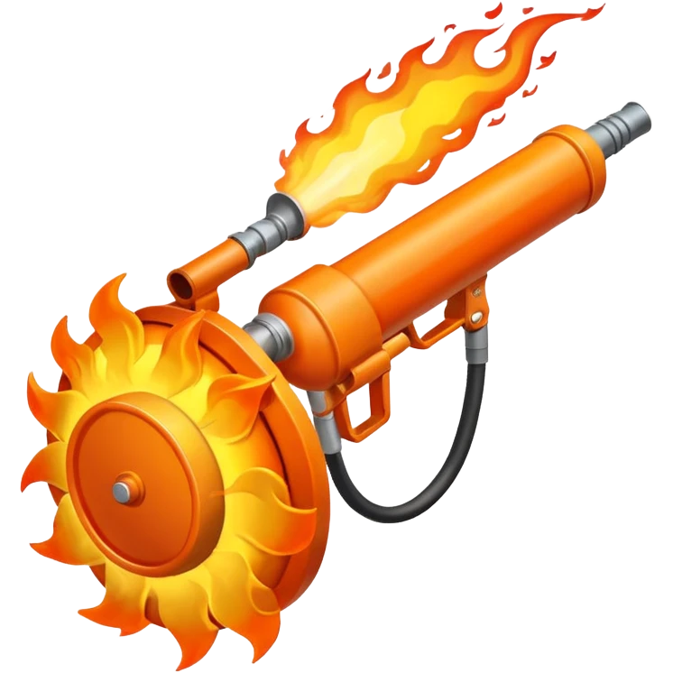 big flame thrower emoji