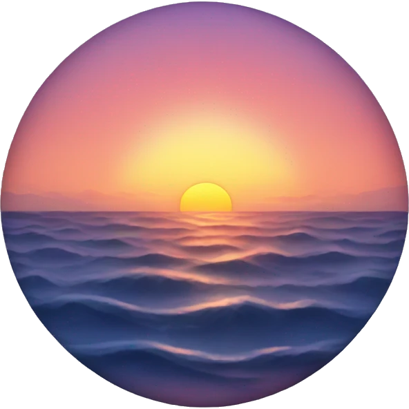 ocean sunset emoji