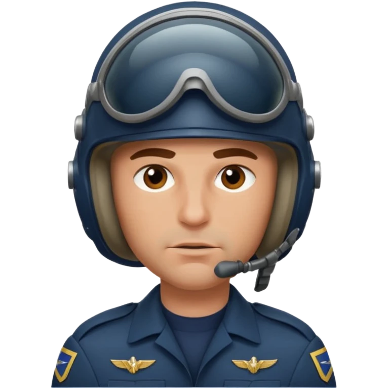 a brutal white male military pilot in an aviation helmet on face and a modern uniform. maximum quality emoji