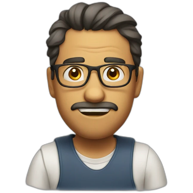 Unamused, nerd,mischievous  emoji