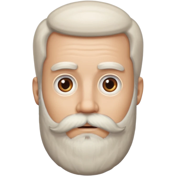 make them have white big beared emoji