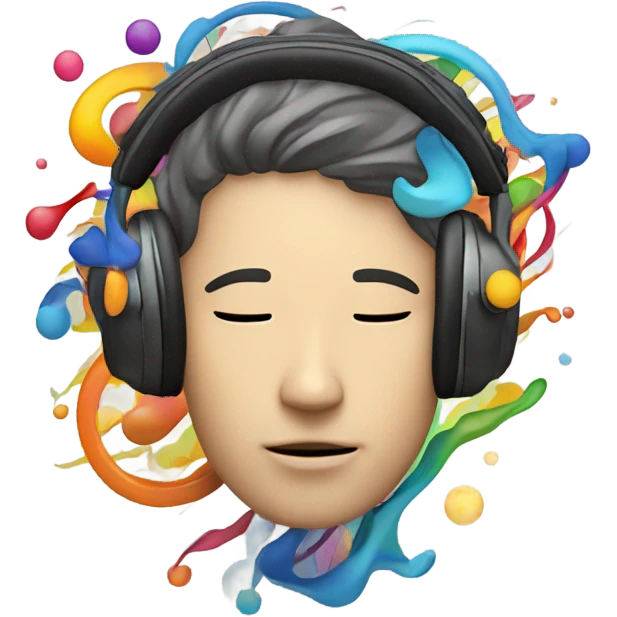 Listening to trippy music  emoji