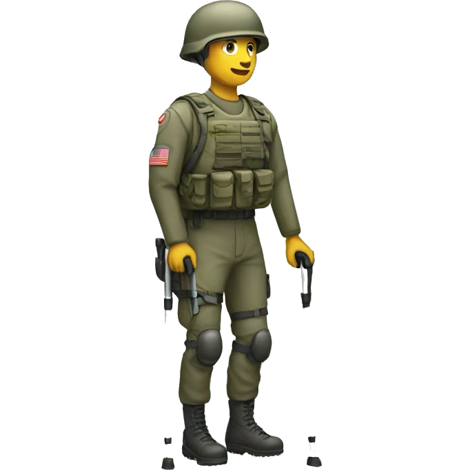 soldier on crutches emoji