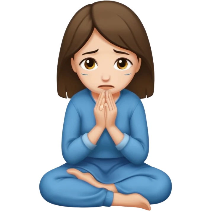 woman on knees begging emoji