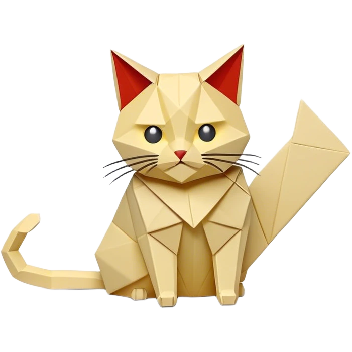 cat origami emoji