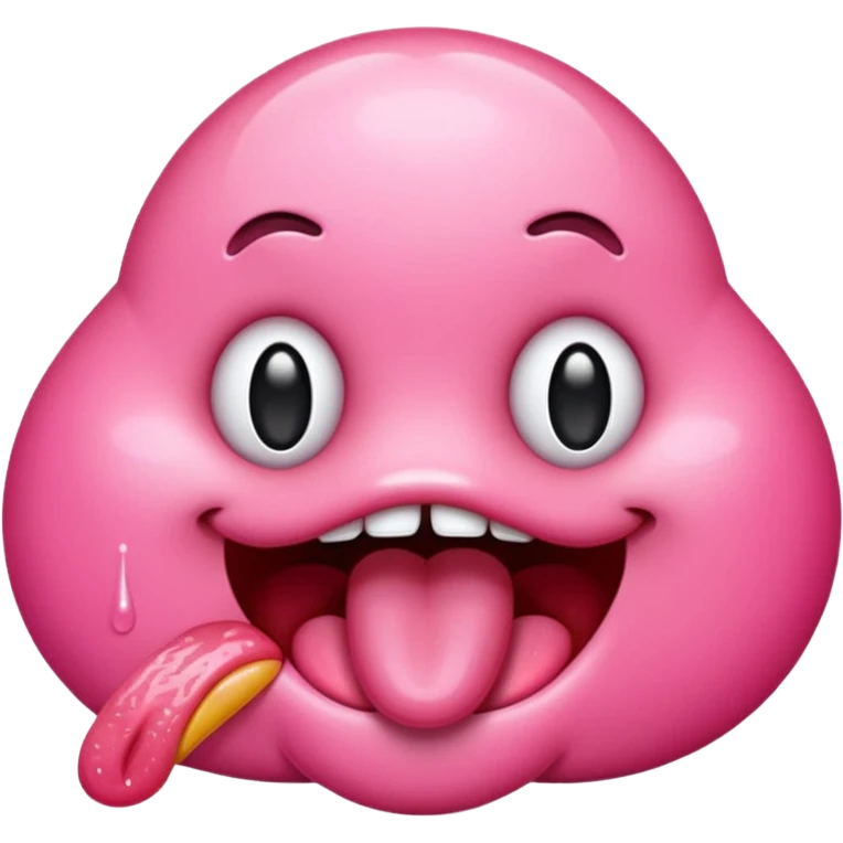 Hot tongue licking emoji emoji