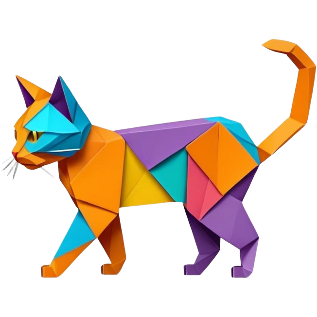 cat origami emoji