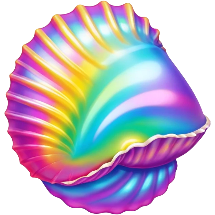Lisa Frank seashell emoji