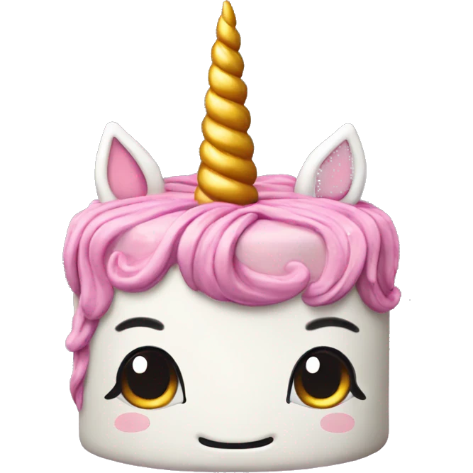 unicorn birthday cake  emoji