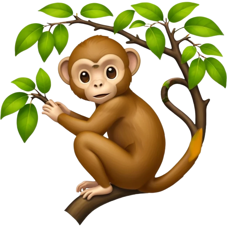 monkey on a tree  emoji