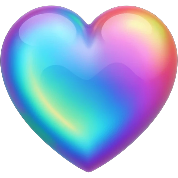iridescent heart emoji