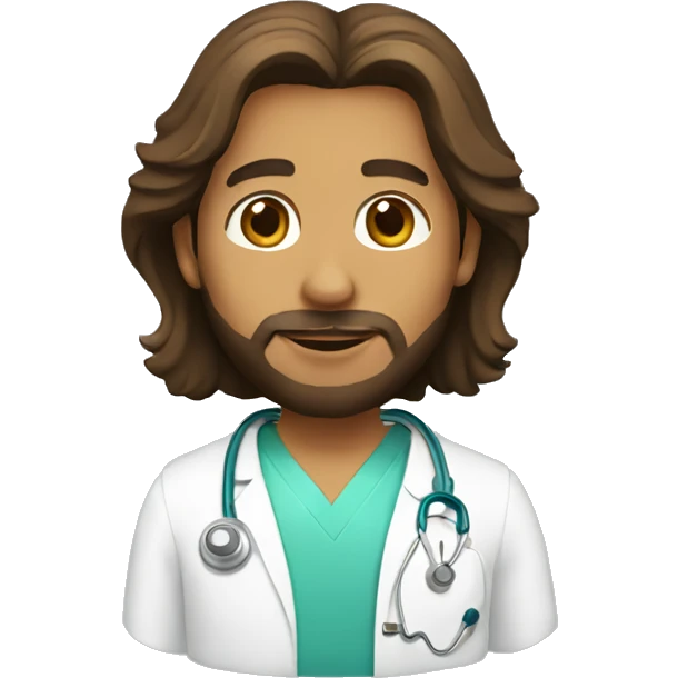Jesus as male nurse  emoji