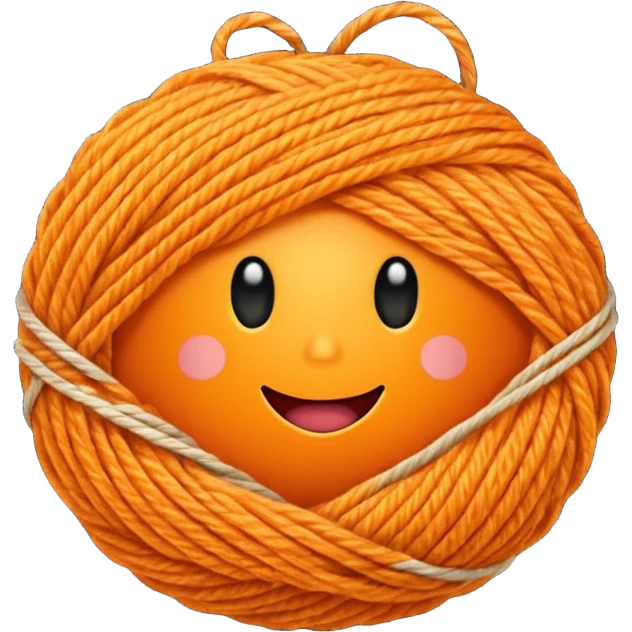 orange yarn  emoji