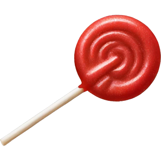 Basic Red lollipop  emoji