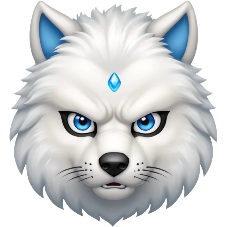 Lobo blanco emoji
