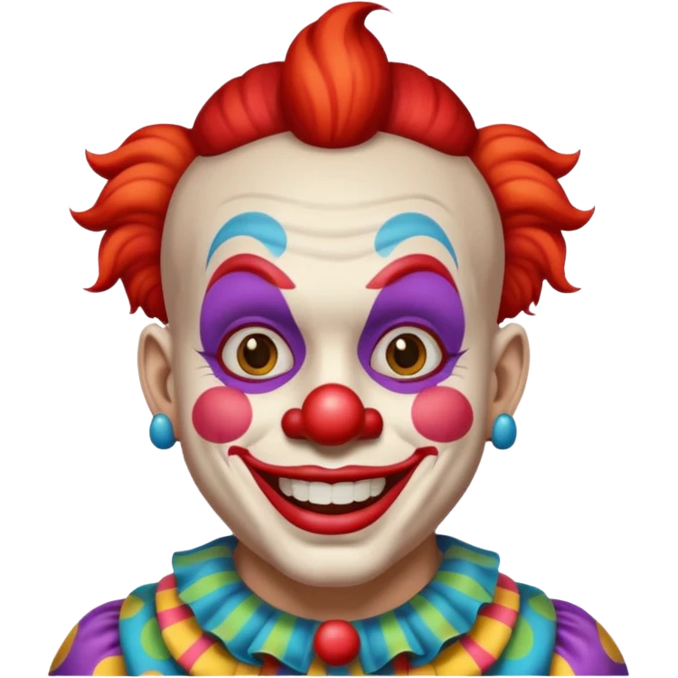 clown with tattoos emoji