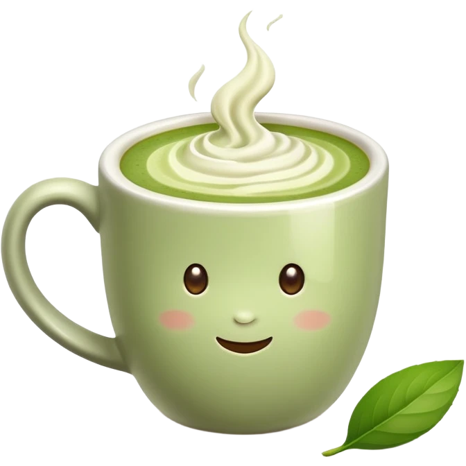 Matcha latte emoji