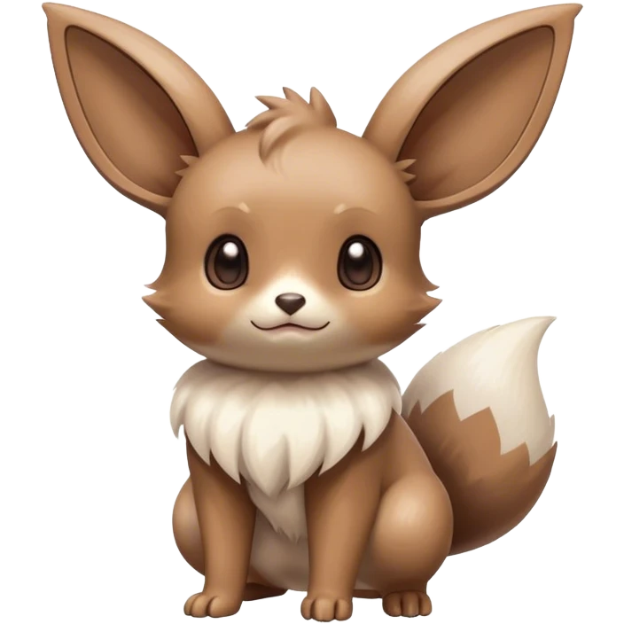 Shiny Minccino-Eevee-creature-hybrid emoji