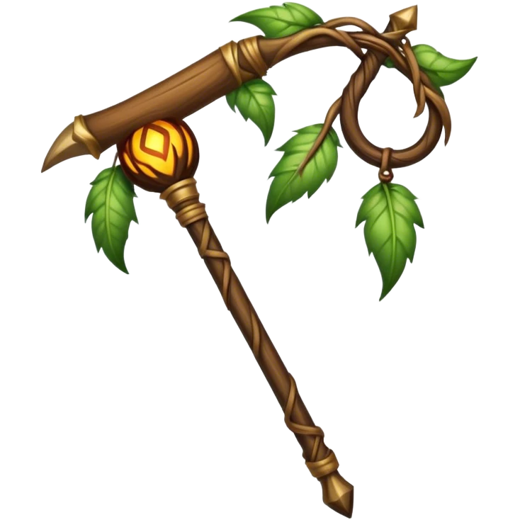 Druid staff emoji