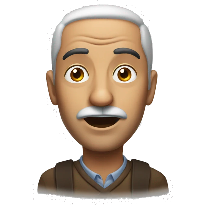 Turkish man have a surprised  emoji