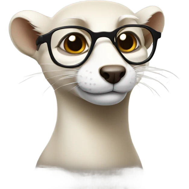 Weasel with glasses emoji