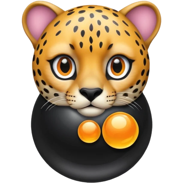 Cheetah magic 8 ball emoji