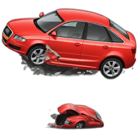 audi crash emoji