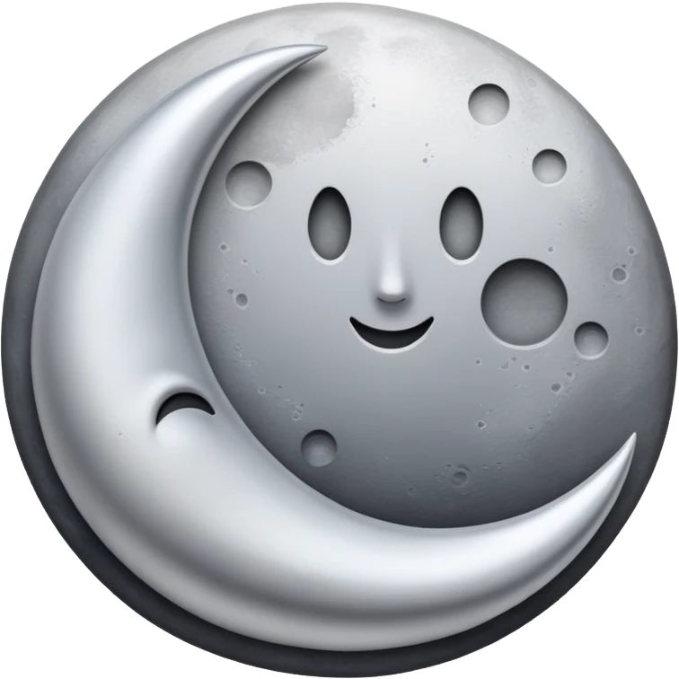 A quarter of moon
 emoji
