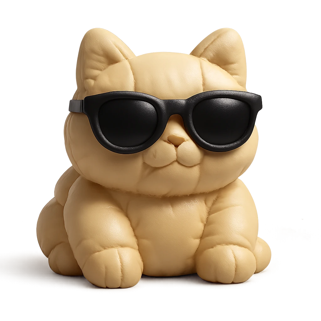 Cat wearing sunglasses emoji