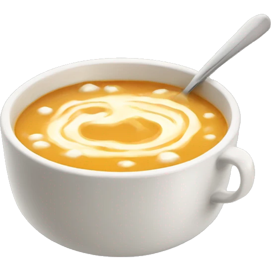 Sopa con crema  emoji