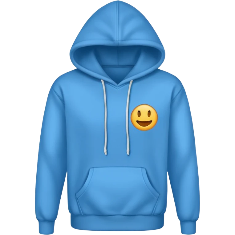 hoodie blu no lace no emoji emoji