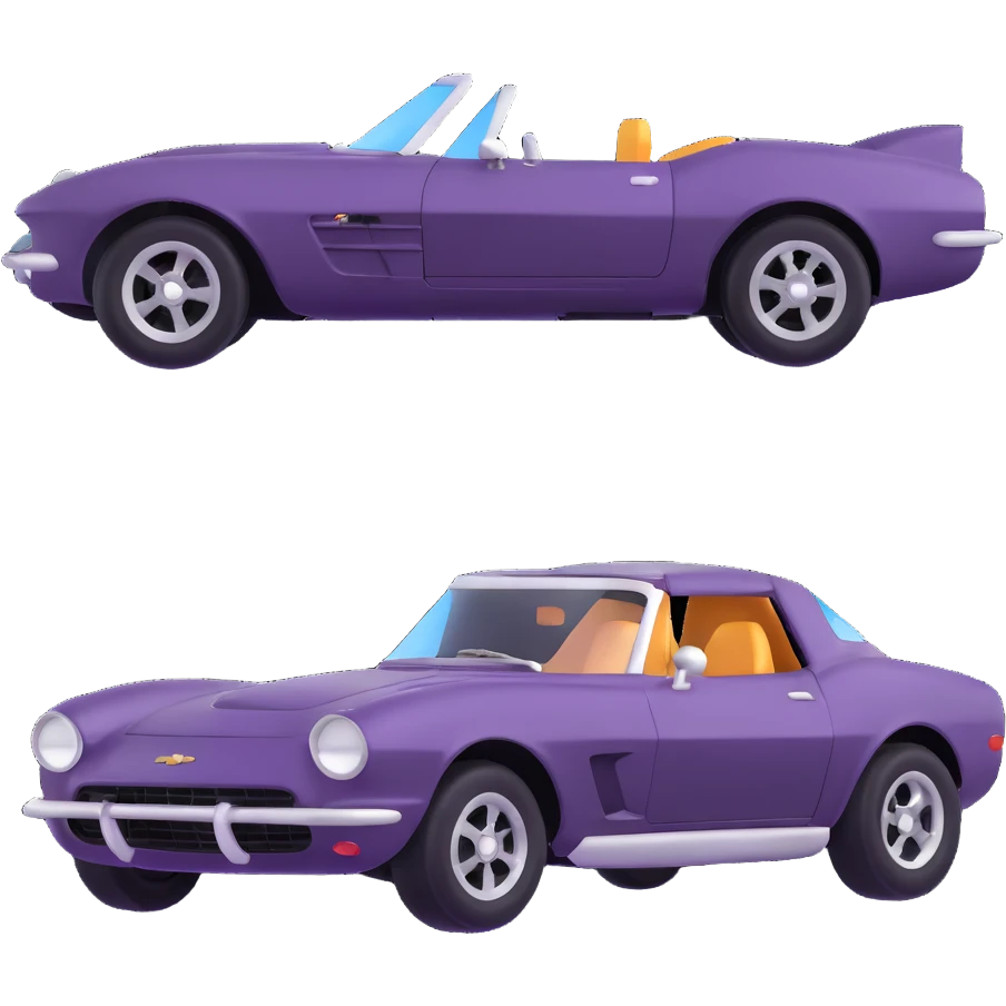 Chevrolet sports car emoji