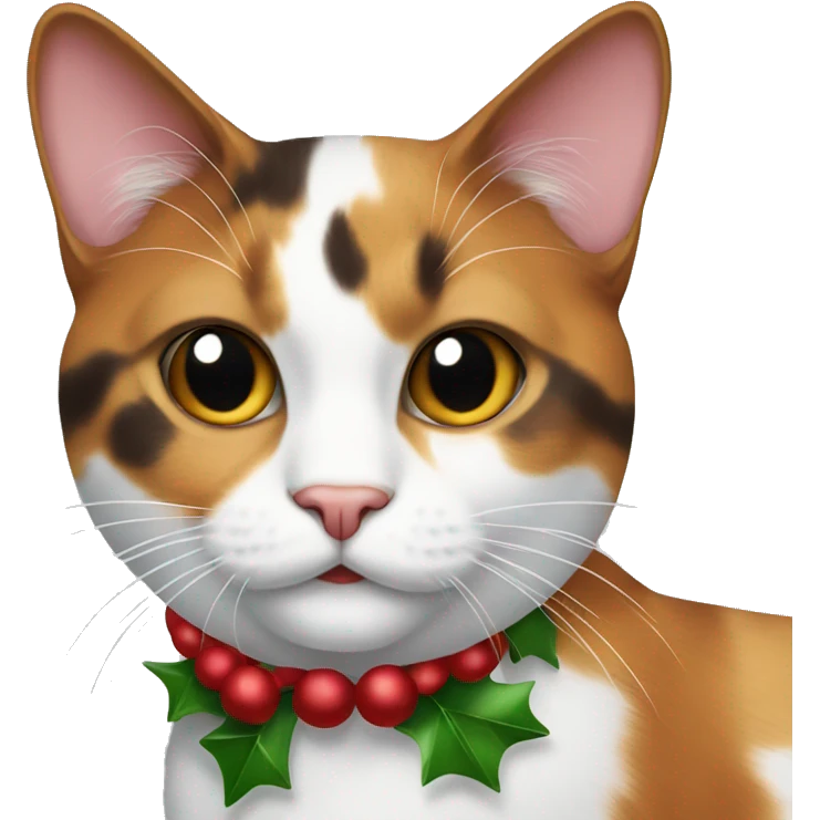Calico cat Christmas  emoji