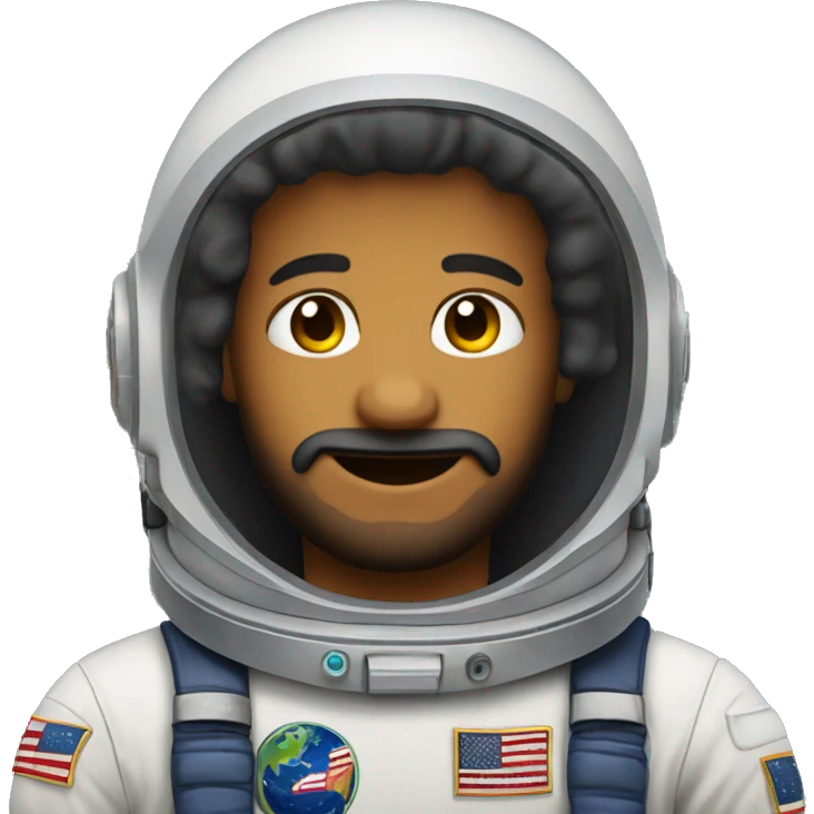 Astronauta with small beard emoji