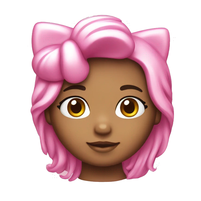 Hello kitty pink emoji