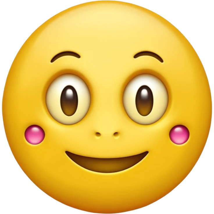 glorbo as a round, glowing emoji creature emoji