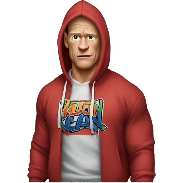 John cena with hoodie emoji