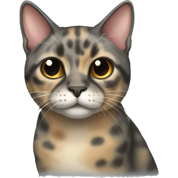Dilute tortie cat emoji