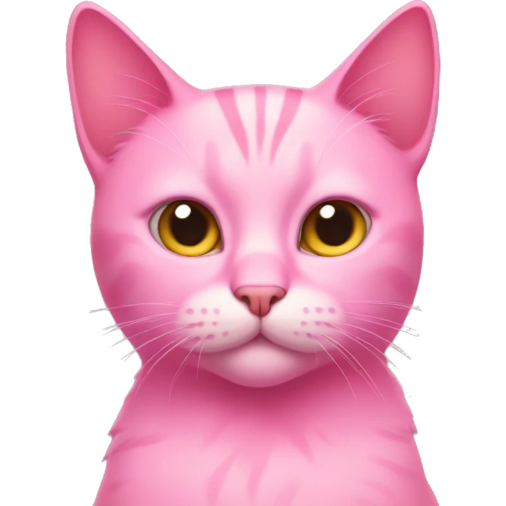 Pink cat emoji