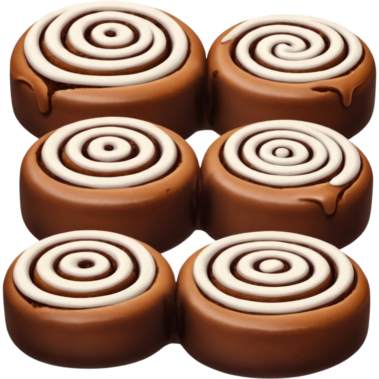 синабоны из шоколадного теста emoji