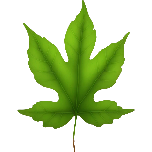 leaves fall from the plant emoji