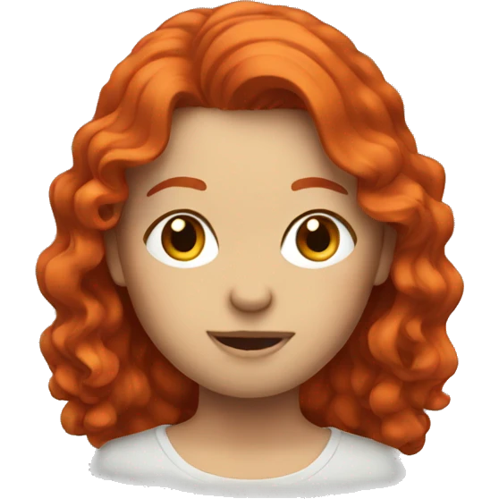 Red head emoji