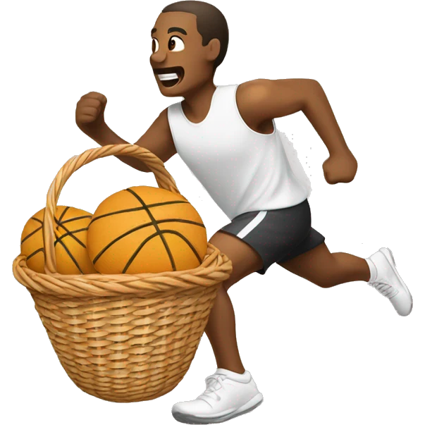running basket emoji