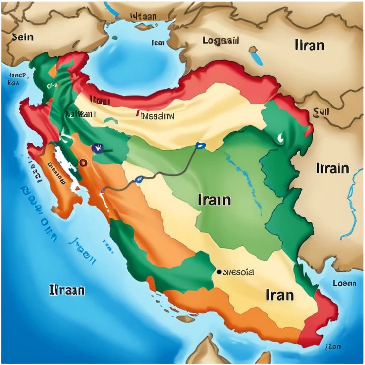 Map of iran emoji