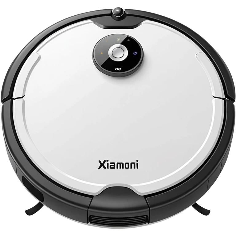 xiamoni robot vacuum white emoji