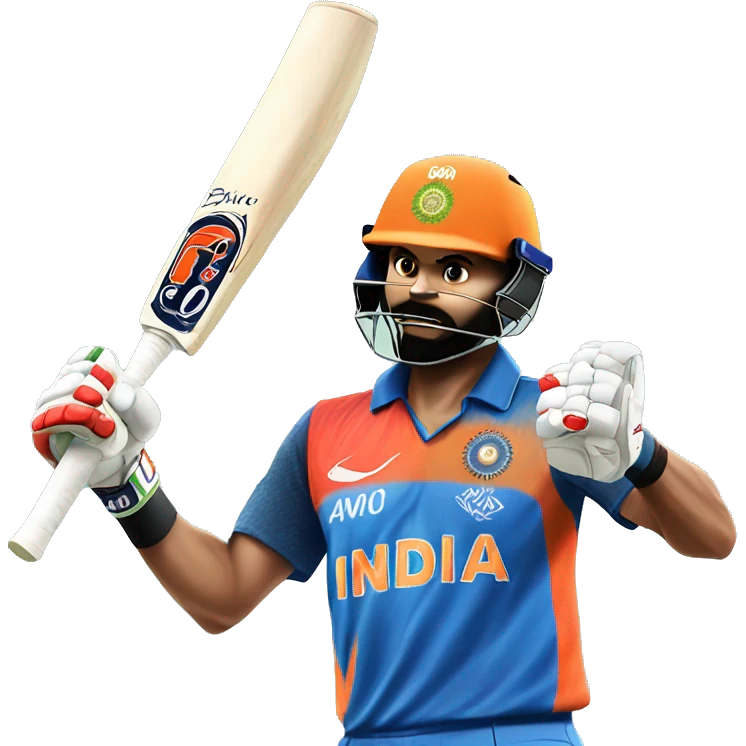 virat kohli playing cover drive emoji